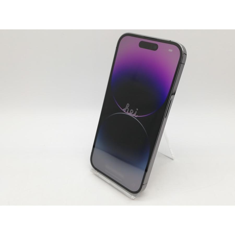 【中古】Apple docomo 【SIMフリー】 iPhone 14 Pro 128GB ディープパープル MQ0F3J/A【なんば】保証期間１ヶ月【ランクC】の画像