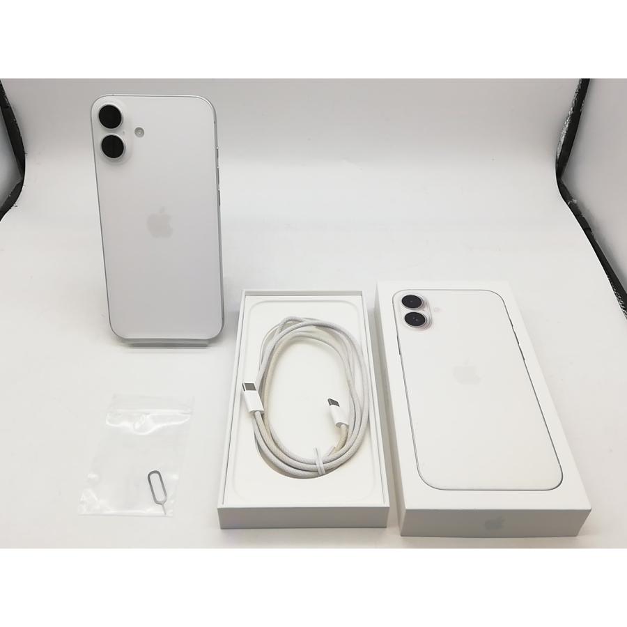 中古】Apple au 【SIMフリー】 iPhone 16 Plus 256GB ホワイト MXVH3J