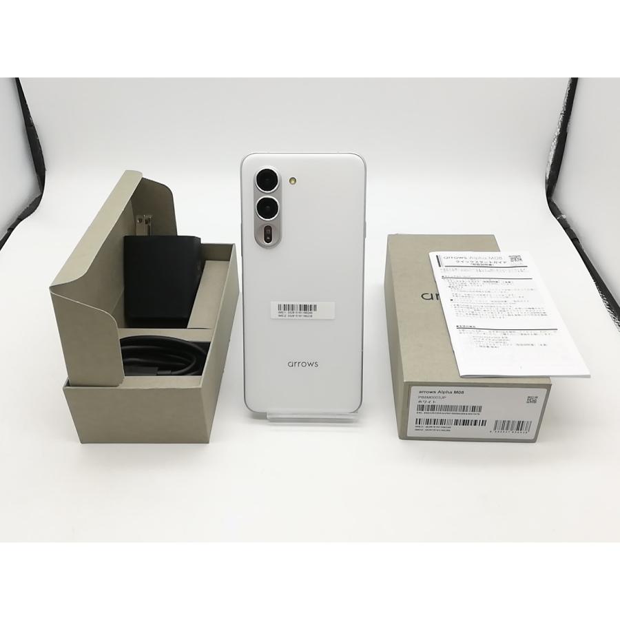 中古】FCNT 楽天モバイル 【SIMフリー】 arrows Alpha ホワイト 12GB 