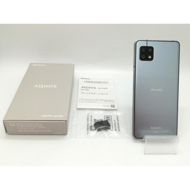 中古】SHARP docomo 【SIMフリー】 AQUOS sense6 ブルーメタリック 4GB