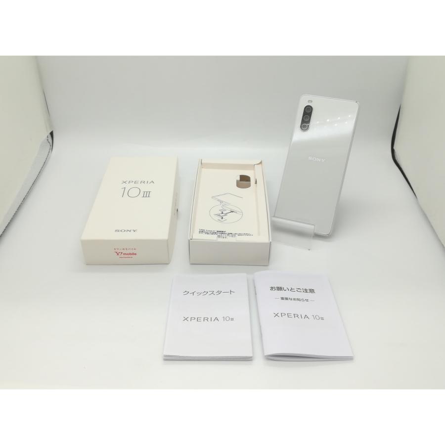 中古】SONY ymobile 【SIMロック解除済み】 Xperia 10 III ホワイト