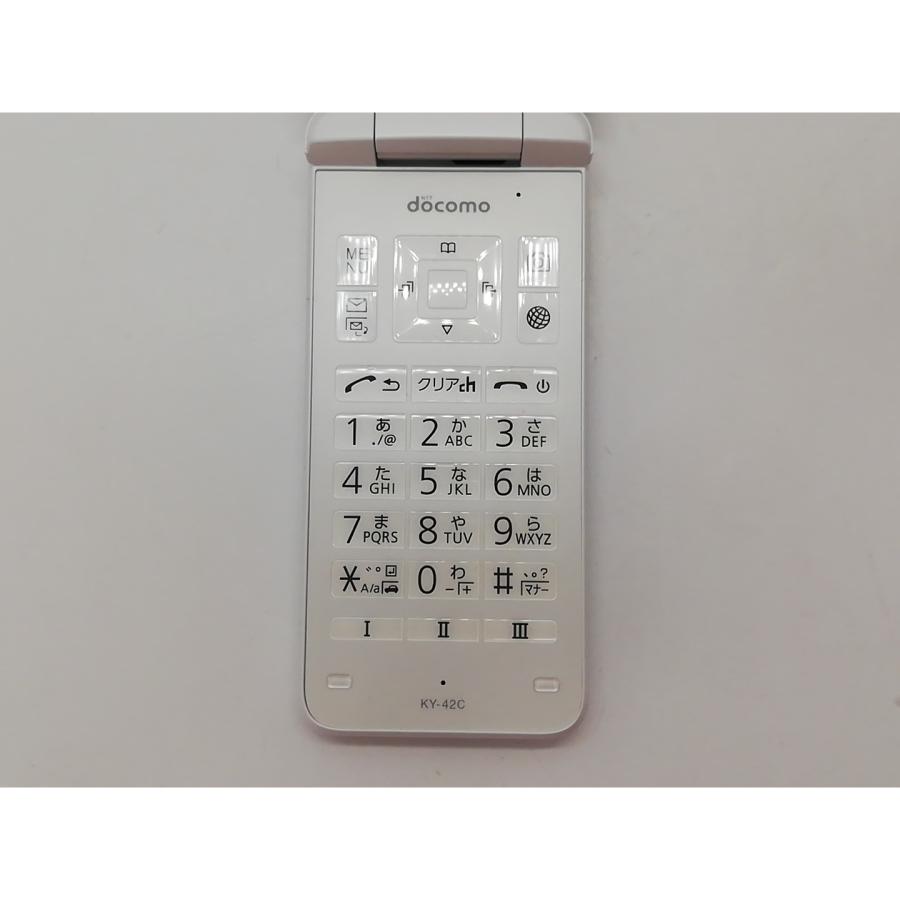 中古】KYOCERA docomo 【SIMフリー】 DIGNOケータイ ホワイト KY-42C