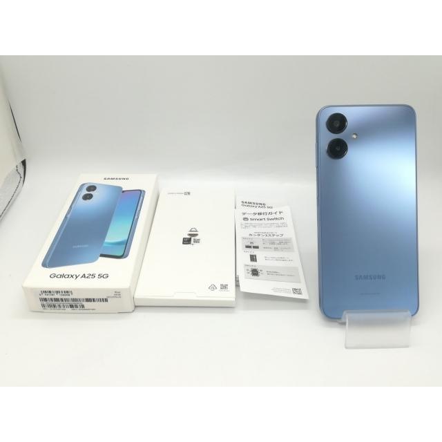 中古】SAMSUNG au 【SIMフリー】 Galaxy A25 5G ブルー 4GB 64GB SCG33
