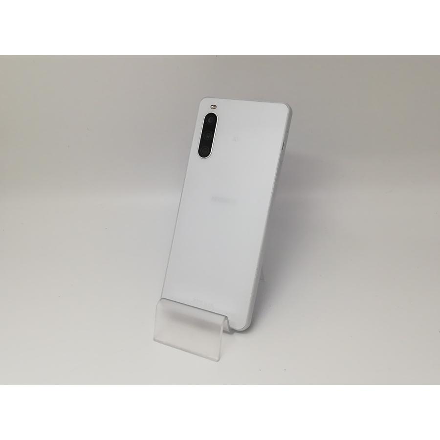 中古】SONY au 【SIMフリー】 Xperia 10 IV ホワイト 6GB 128GB SOG07 