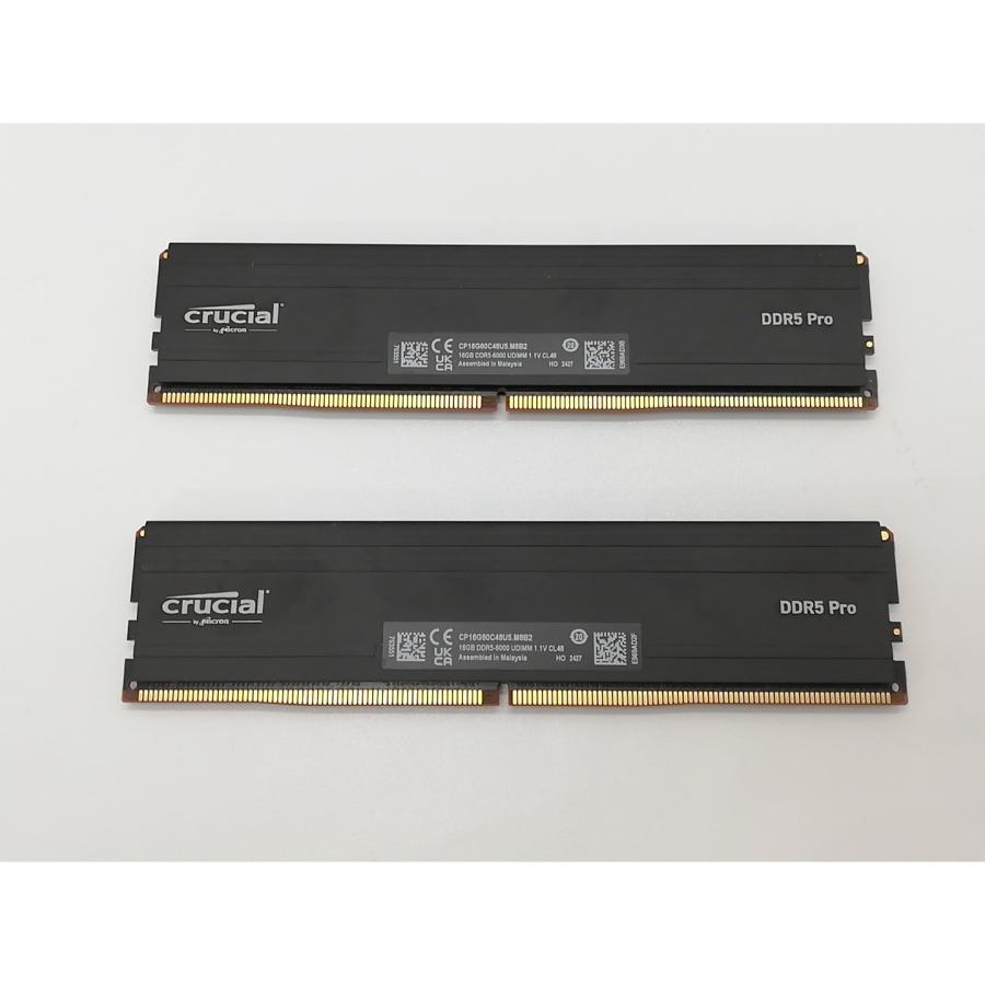 【中古】DDR5 メモリー 32GB(16GB×2枚) デスクトップ用 中古】DDR5 16GB 2枚組（合計32GB） DDR5-6000(PC5-48000