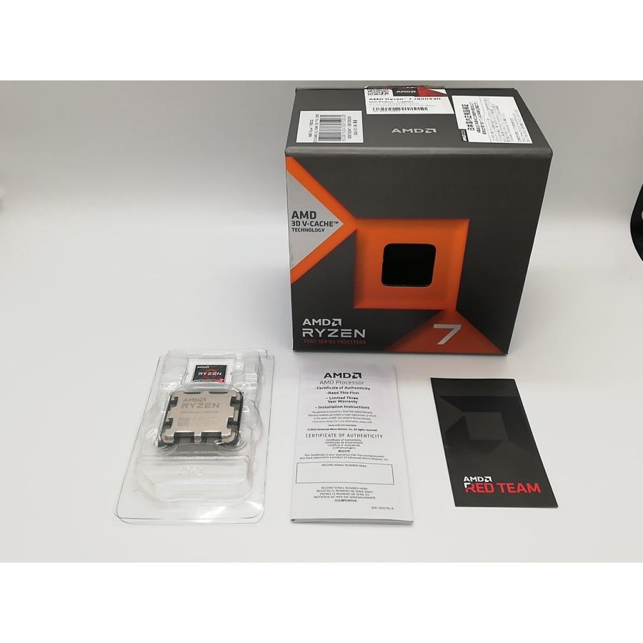 中古】AMD Ryzen 7 7800X3D (4.2GHz/TC:5GHz) BOX AM5/8C/16T/L3 96MB