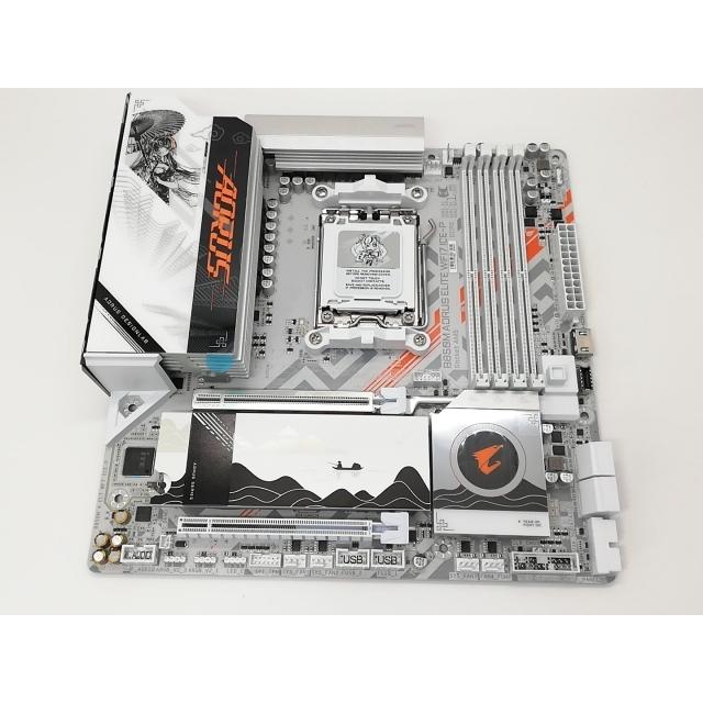 中古】GIGABYTE B850M AORUS ELITE WIFI7 ICE-P B850/AM5/microATX