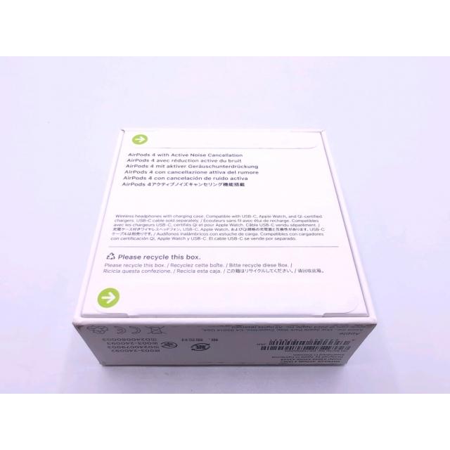 未使用】Apple AirPods 4 アクティブノイズキャンセリング搭載モデル