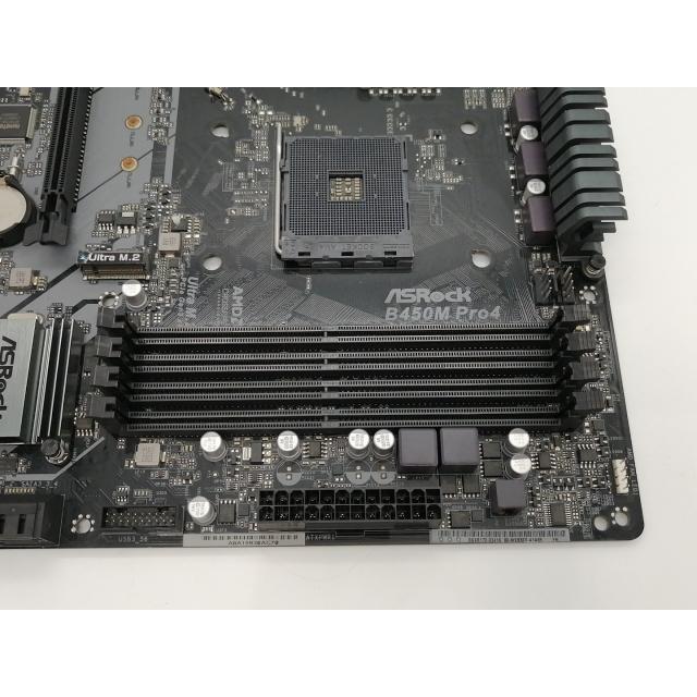 中古】ASRock B450M Pro4 B450/AM4/MicroATX【小倉駅前】保証期間1