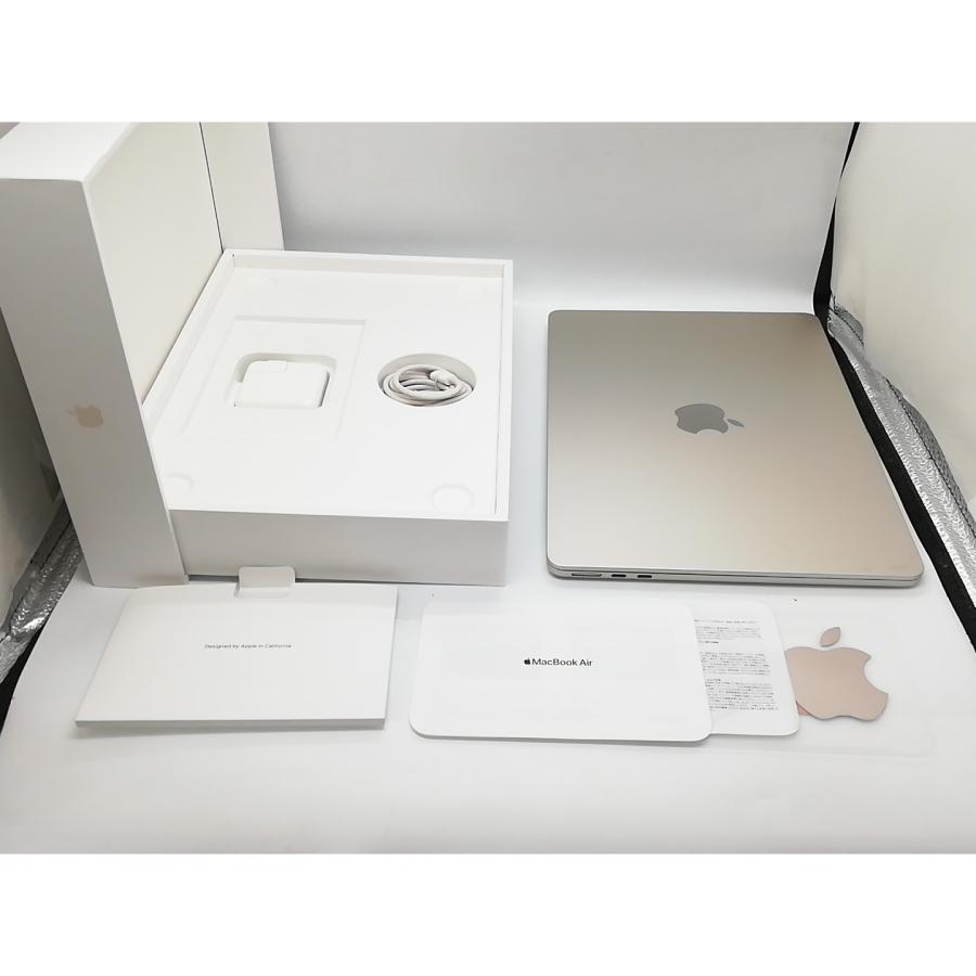 【中古】Apple MacBook Air 13インチ  M2(CPU:8C/GPU:8C) 8GB/256GB スターライト MLY13J/A (M2,2022)【福岡天神】保証期間１ヶ月【ランクB】の画像