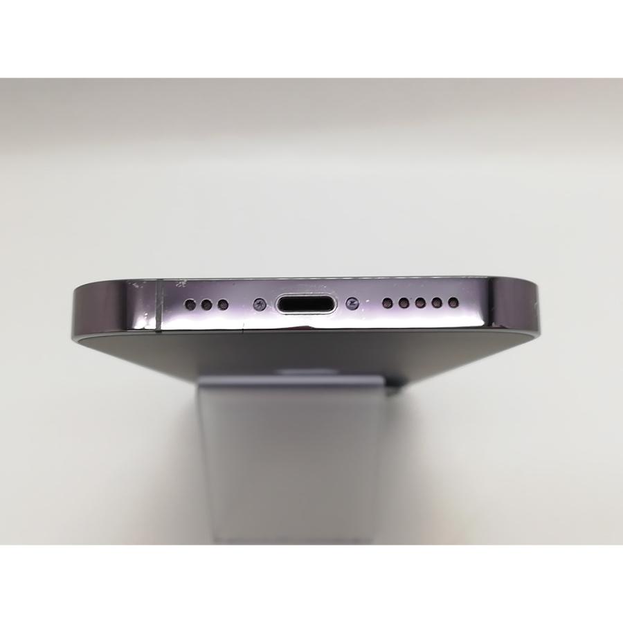 【中古】Apple 国内版 【SIMフリー】 iPhone 14 Pro 256GB ディープパープル MQ1E3J/A【アリオ倉敷】保証期間１ヶ月【ランクC】の画像