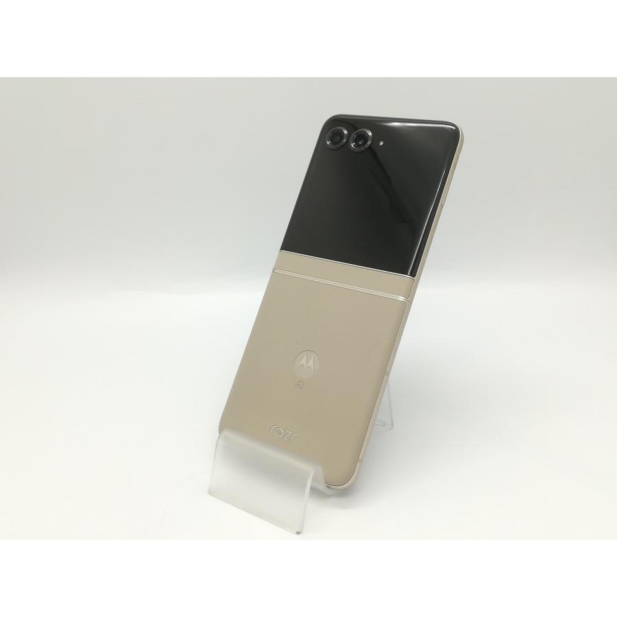 中古】MOTOROLA SoftBank 【SIMフリー】 motorola razr 50s サンド