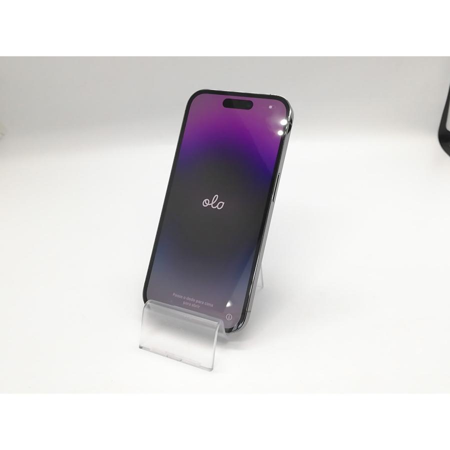 【中古】Apple SoftBank 【SIMフリー】 iPhone 14 Pro 128GB ディープパープル MQ0F3J/A【福岡天神】保証期間１ヶ月【ランクC】の画像
