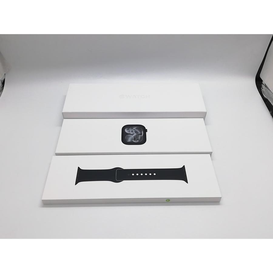 【未使用】Apple Apple Watch Series11 46mm GPS ジェットブラックアルミニウムケース/ブラックスポーツバンド (M/L) MEUX4J/A【福岡天神】保証期間３ヶ月の画像
