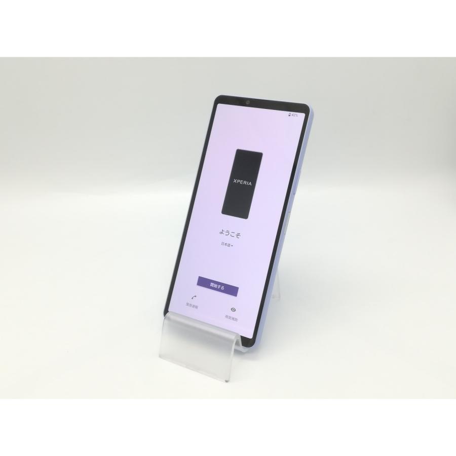 中古】SONY SoftBank 【SIMフリー】 Xperia 10 V ラベンダー 6GB 128GB