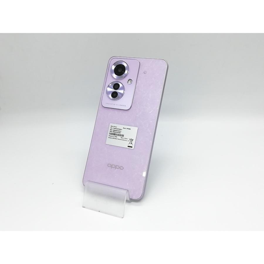 中古】Oppo 国内版 【SIMフリー】 OPPO Reno11 A コーラルパープル 8GB