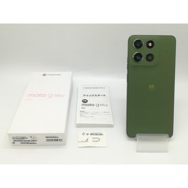 中古】MOTOROLA ymobile 【SIMフリー】 moto g66y 5G PANTONE Dill 4GB