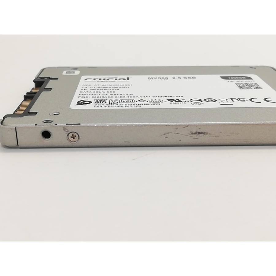中古】Crucial CT1000MX500SSD1 1TB/SSD/6GbpsSATA/2018年1月/3D TLC