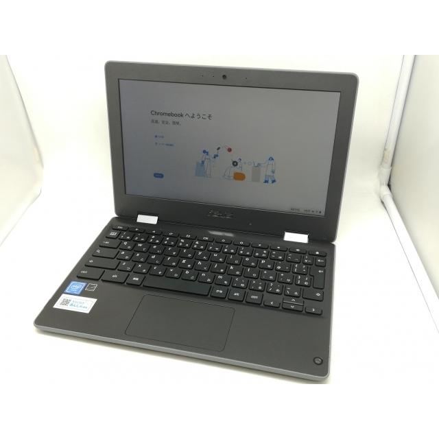 中古】ASUS Chromebook Flip C214MA C214MA-BU0029 ダークグレー 