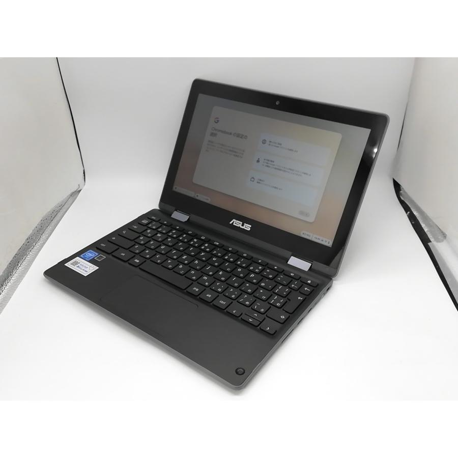 中古】Chromebook Flip C214MA C214MA-GA0028 ダークグレー【Celeron
