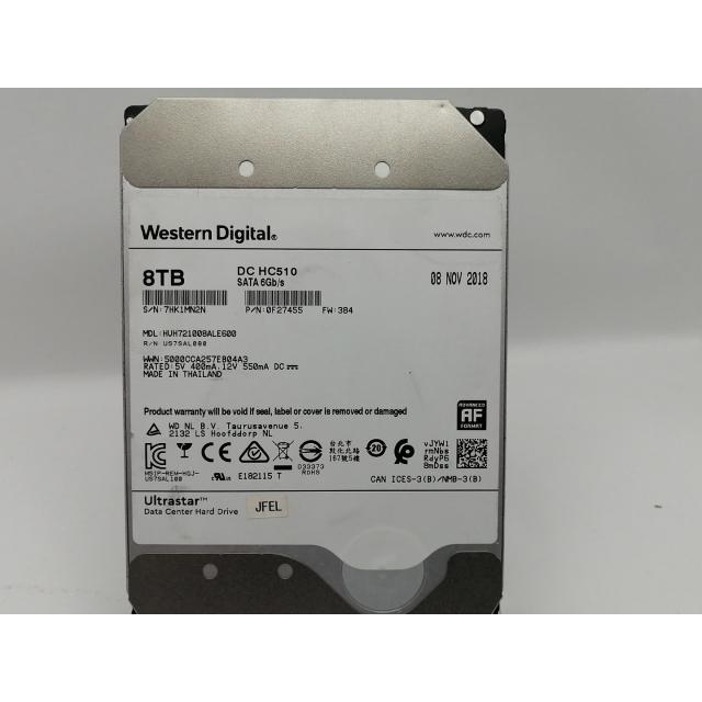 中古】HGST HUH721008ALE600(P/N:0F27455) Ultrastar He10 Option 8TB 