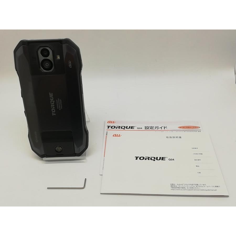 中古】KYOCERA au 【SIMロック解除済み】 TORQUE G04 KYV46 ブラック