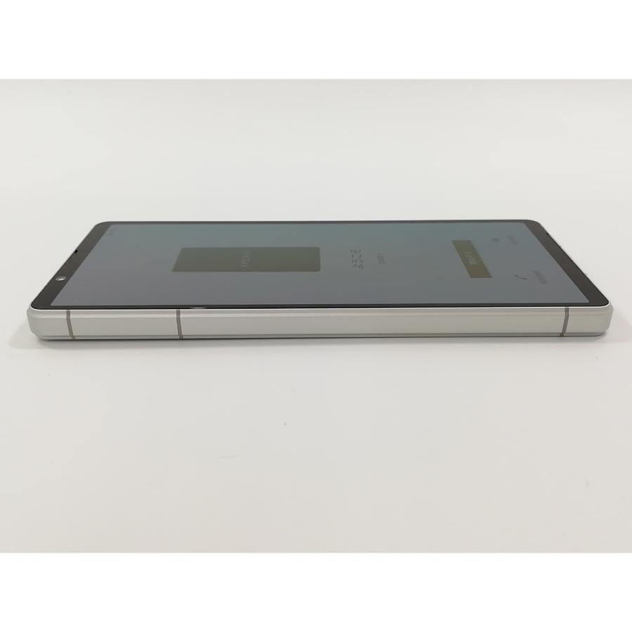 中古】SONY au 【SIMフリー】 Xperia 5 V 8GB 128GB プラチナシルバー