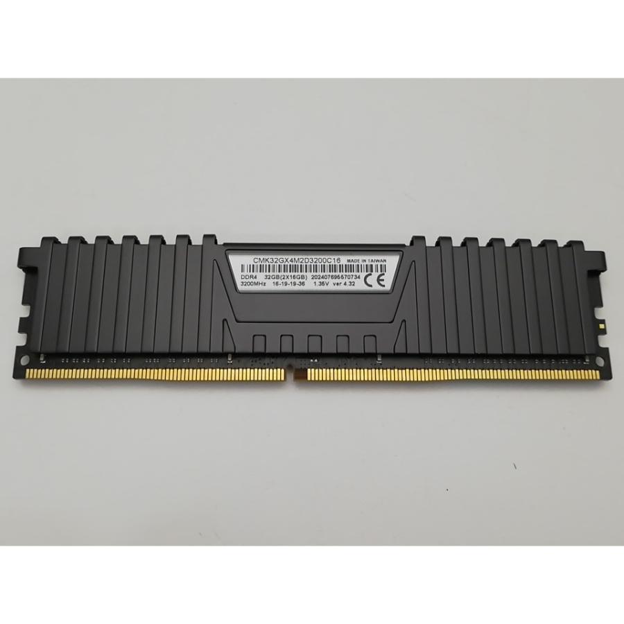 【中古】メモリー　DDR4-3200 16GB×2枚 中古】DDR4 16GB PC4-25600(DDR4-3200)【デスクトップPC用】【秋葉2号