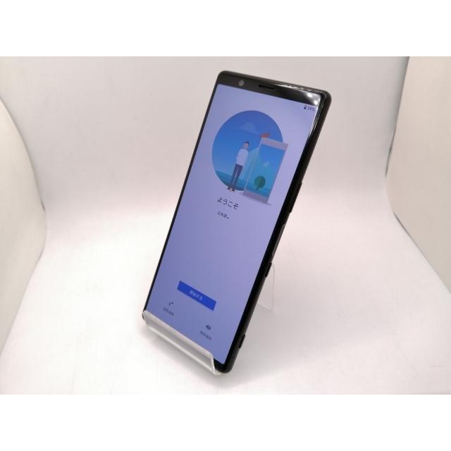 中古】SONY au 【SIMロック解除済み】 Xperia 5 SOV41 ブラック【三宮