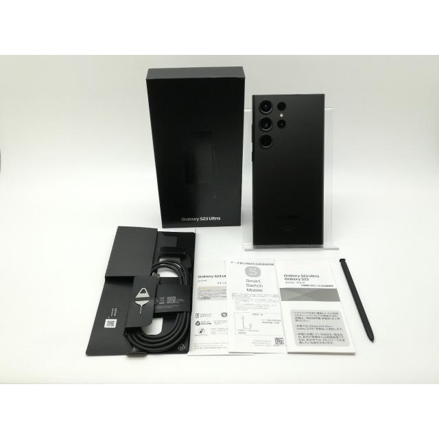 中古】SAMSUNG au 【SIMフリー】 Galaxy S23 Ultra ファントムブラック