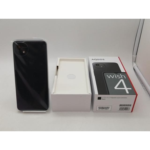 未使用】SHARP SoftBank 【SIMフリー】 AQUOS wish4 ブラック 4GB 64GB