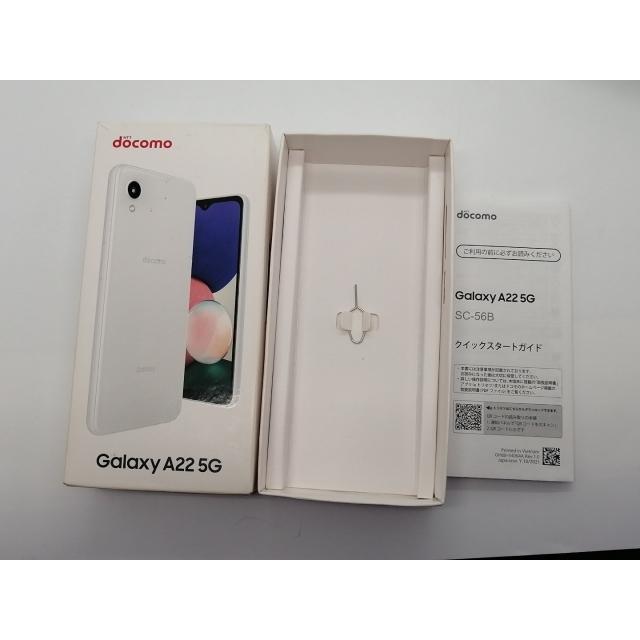 中古】SAMSUNG docomo 【SIMフリー】 Galaxy A22 5G ホワイト 4GB 64GB