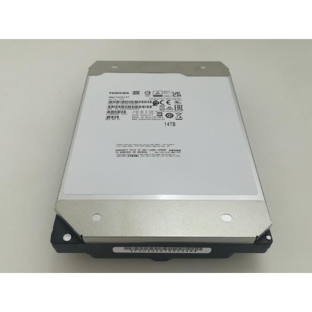 未使用　TOSHIBA 14TB HDD MN07ACA14T/A CMR 中古】TOSHIBA MN07ACA14T 14TB/7200rpm/256MB/6Gbps【大須】保証期間