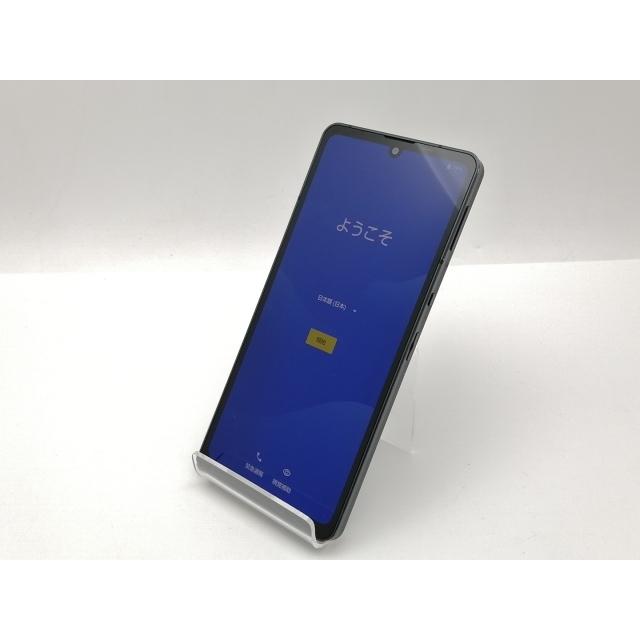 中古】SHARP au 【SIMフリー】 AQUOS sense6s ブラック 4GB 64GB SHG07