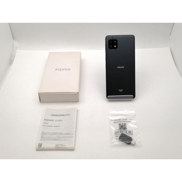 中古】SHARP au 【SIMフリー】 AQUOS sense6s ブラック 4GB 64GB SHG07