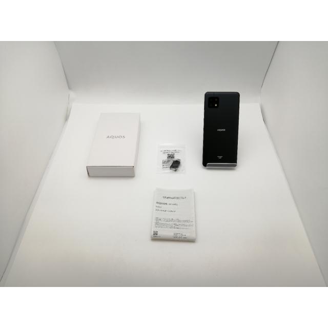 中古】SHARP au 【SIMフリー】 AQUOS sense6s ブラック 4GB 64GB SHG07