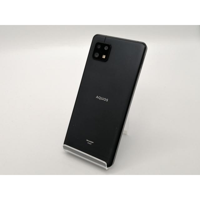 中古】SHARP au 【SIMフリー】 AQUOS sense6s ブラック 4GB 64GB SHG07