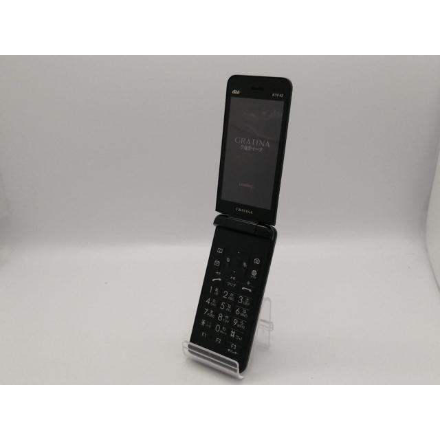 中古】KYOCERA au 【SIMロック解除済み】 GRATINA KYF42 ブラック
