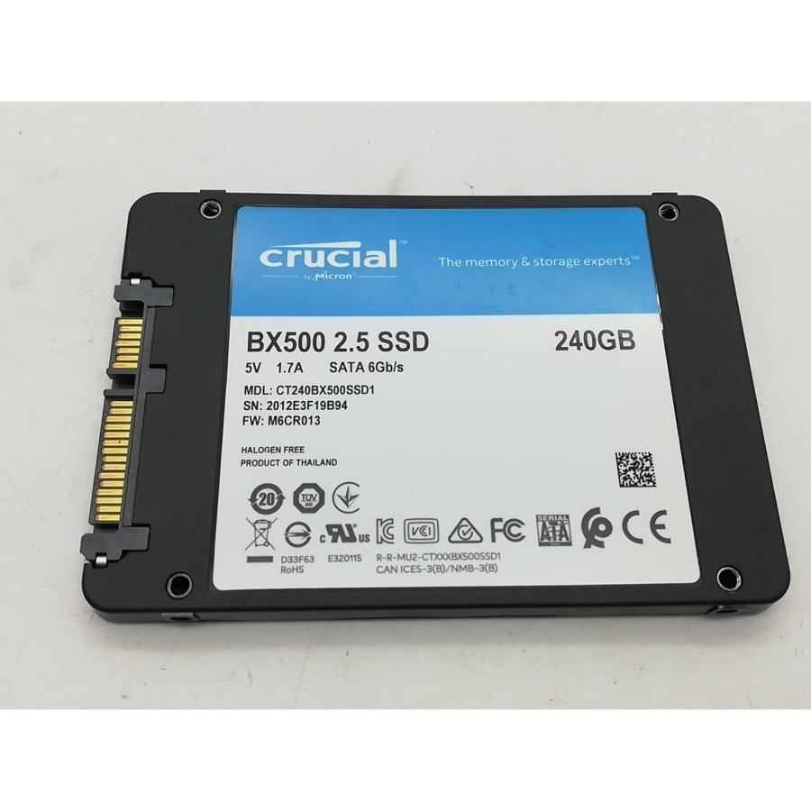 中古】Crucial BX500(CT240BX500SSD1) 240GB/SSD/6GbpsSATA【秋葉2号
