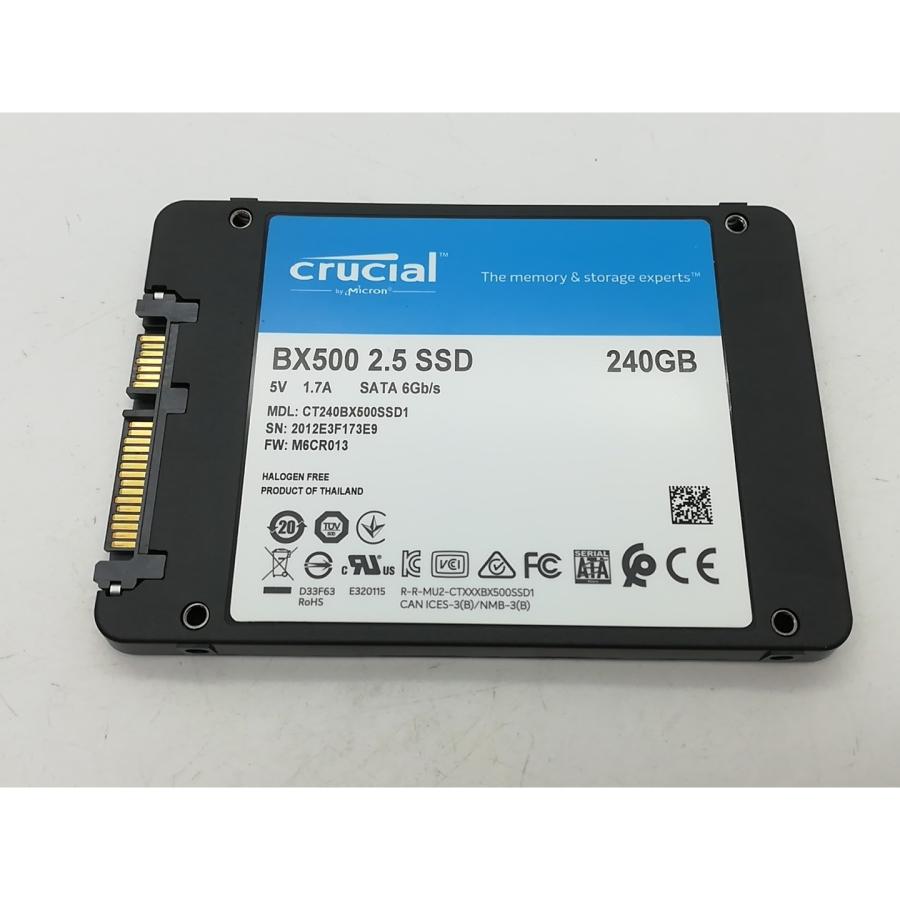 【動作品】Crucial SSD 240GB ×2個セット【中古】 中古】Crucial BX500(CT240BX500SSD1) 240GB/SSD/6GbpsSATA【秋葉2号