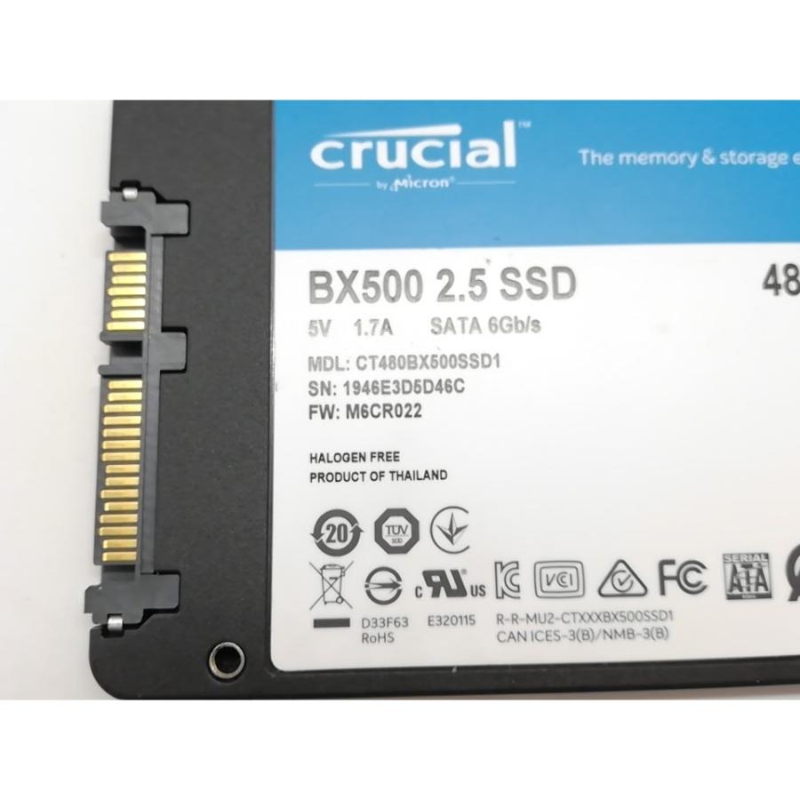 中古】Crucial BX500(CT480BX500SSD1) 480GB/SSD/6GbpsSATA【道玄坂