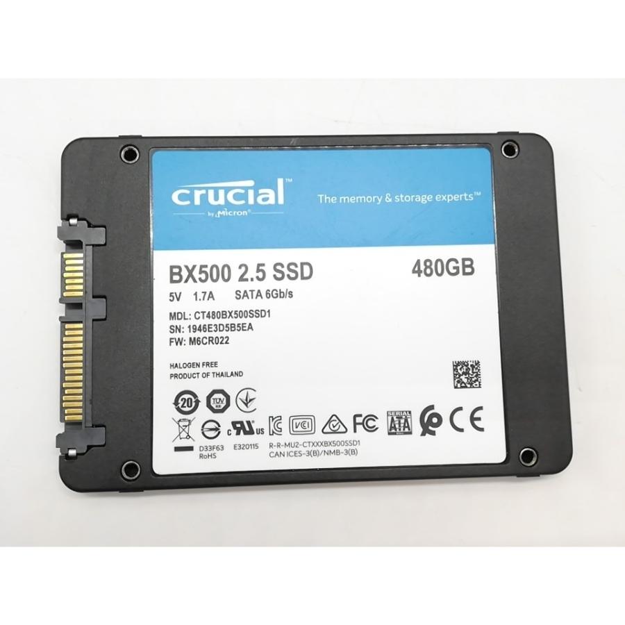 中古】Crucial BX500(CT480BX500SSD1) 480GB/SSD/6GbpsSATA【道玄坂