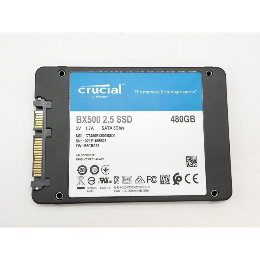 中古】Crucial BX500(CT480BX500SSD1) 480GB/SSD/6GbpsSATA【道玄坂