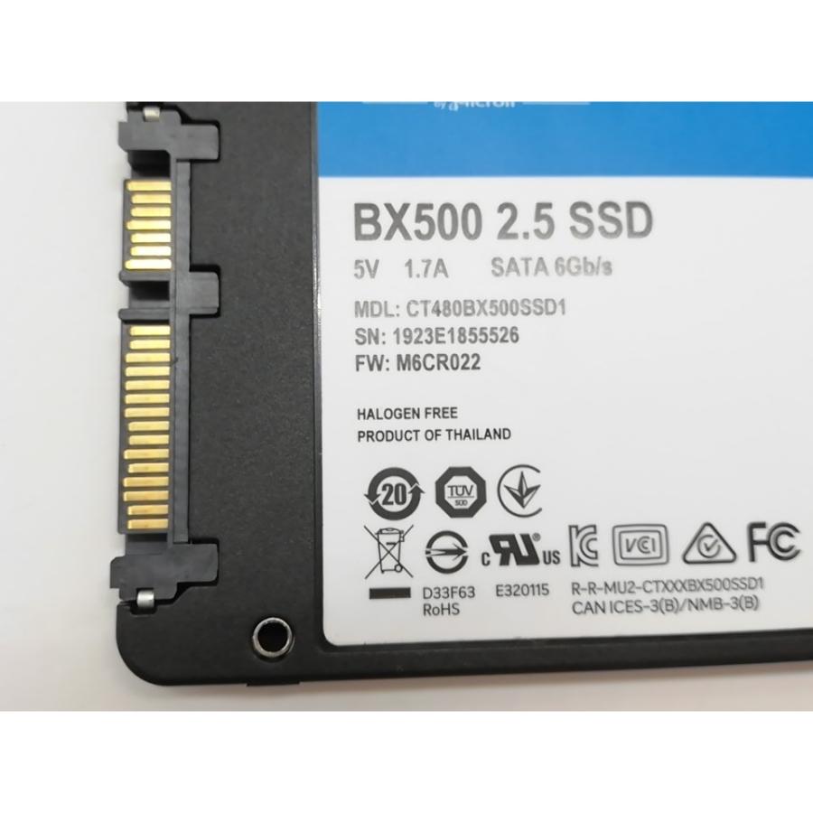 中古】Crucial BX500(CT480BX500SSD1) 480GB/SSD/6GbpsSATA【道玄坂