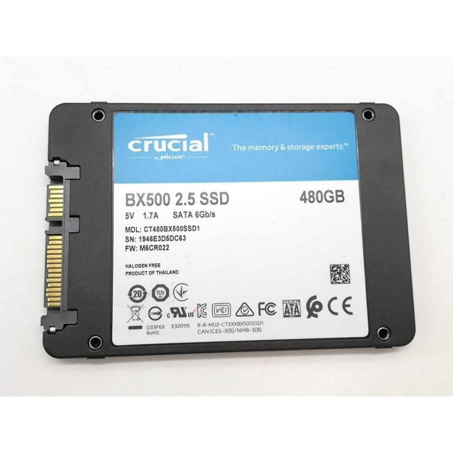 中古】Crucial BX500(CT480BX500SSD1) 480GB/SSD/6GbpsSATA【道玄坂