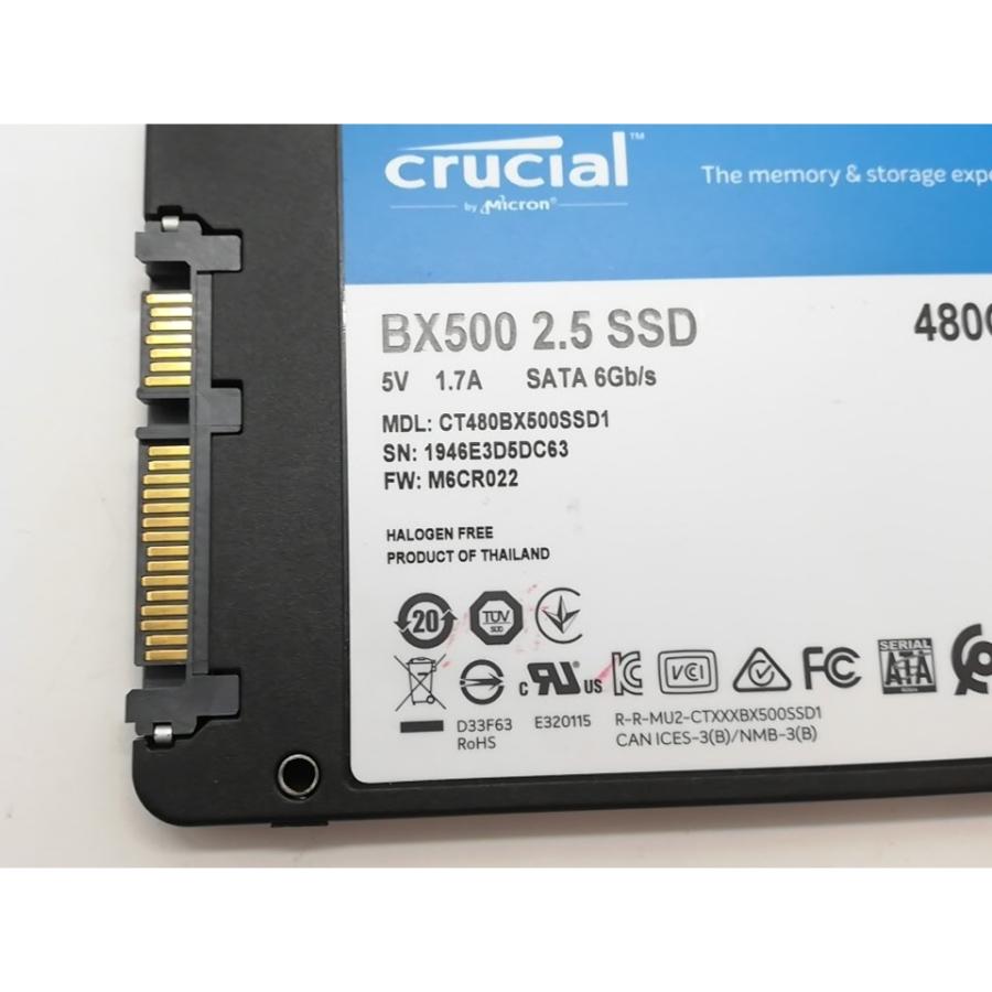中古】Crucial BX500(CT480BX500SSD1) 480GB/SSD/6GbpsSATA【道玄坂