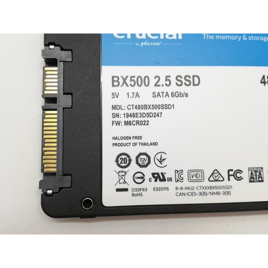 中古】Crucial BX500(CT480BX500SSD1) 480GB/SSD/6GbpsSATA【道玄坂
