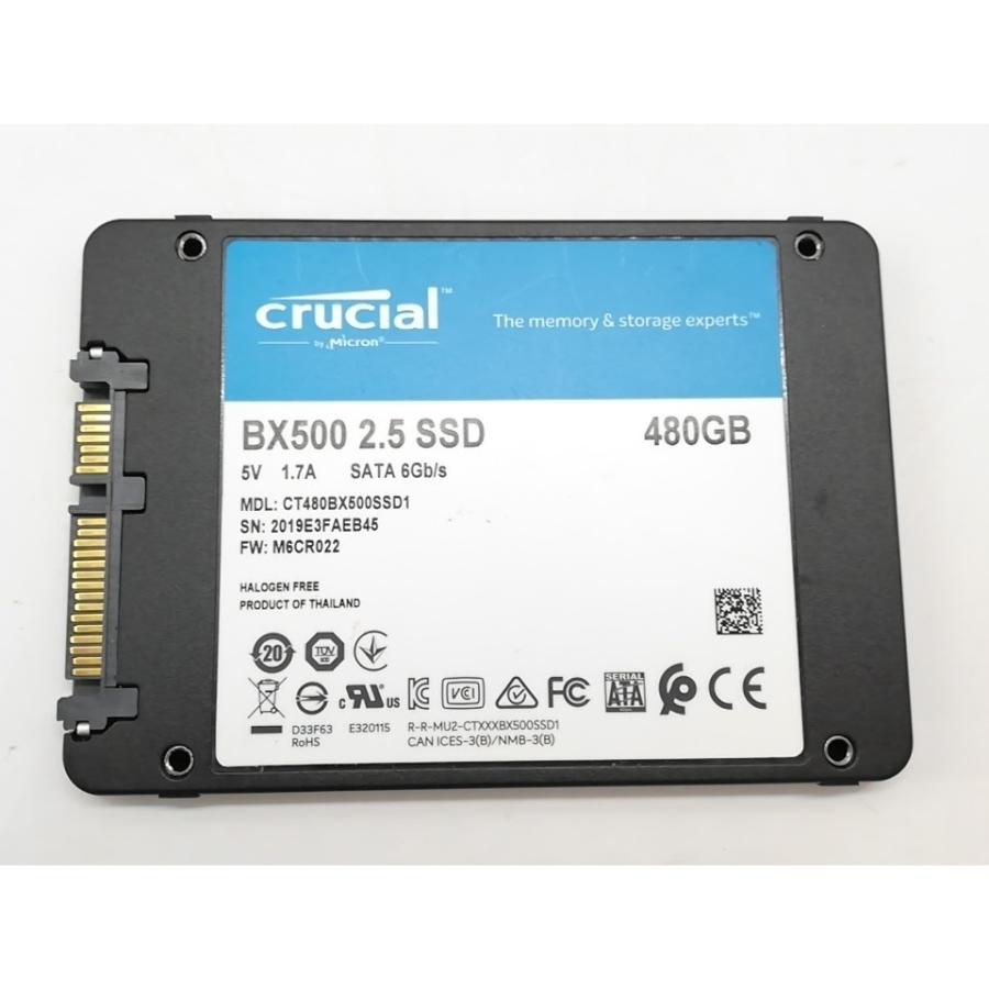 中古】Crucial BX500(CT480BX500SSD1) 480GB/SSD/6GbpsSATA【道玄坂