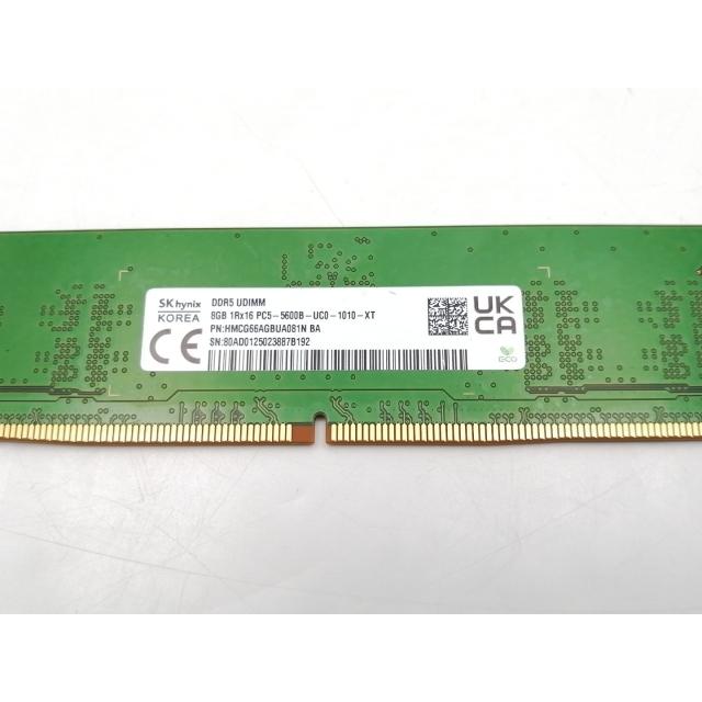 中古】DDR5 8GB DDR5-5600(PC5-44800)【デスクトップPC用】【EC