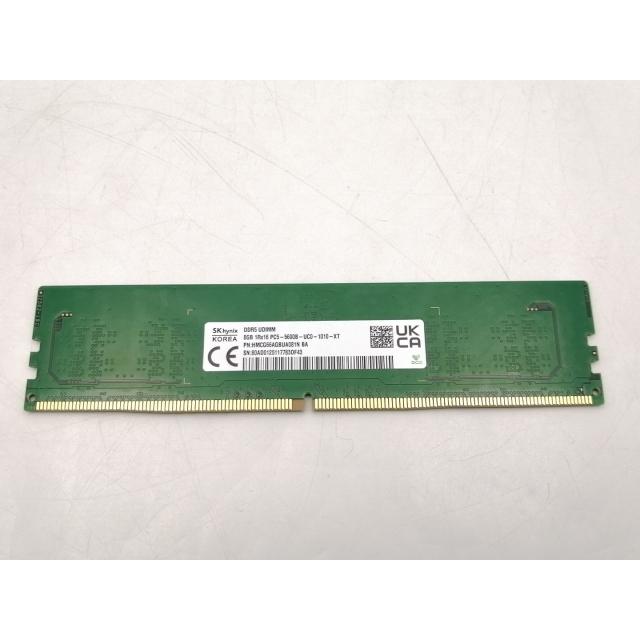 DDR5 5600 8GB Kingston ほぼ未使用 中古】DDR5 8GB DDR5-5600(PC5-44800)【デスクトップPC用】【EC